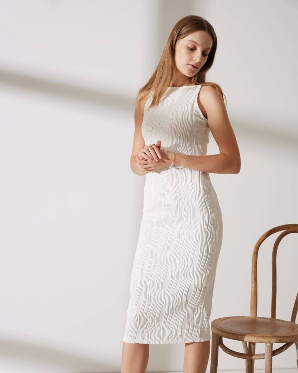 Water Ripple Textured Cami Dress - Image 4