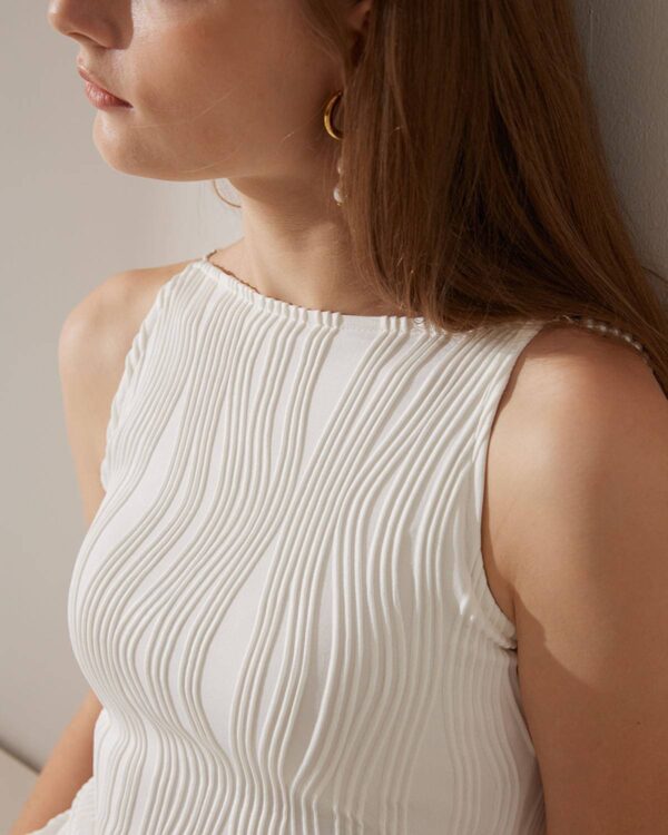Water Ripple Textured Cami Dress - Image 3