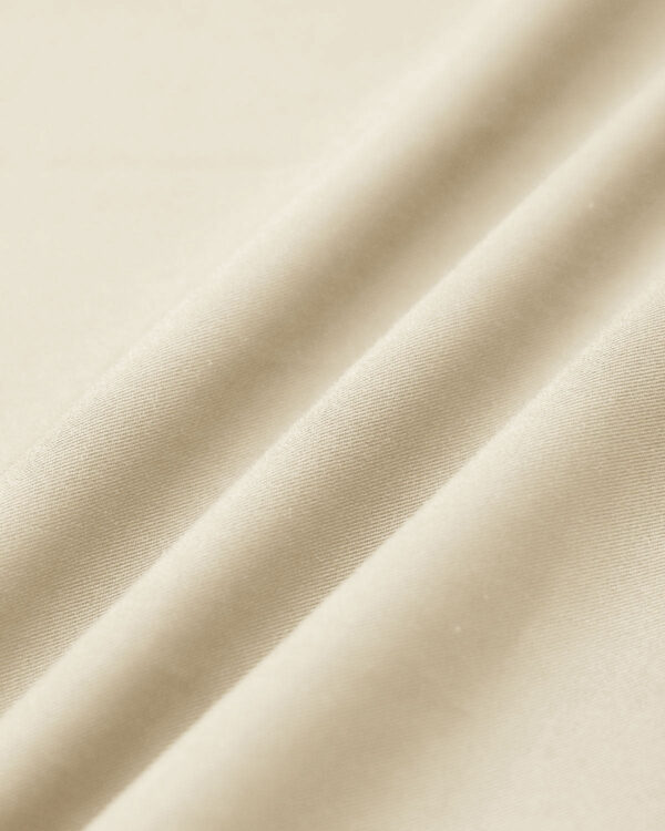 Beige Puffed Sleeve Button Midi Dress - Image 9